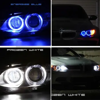 2vnt/Komplektas 10W už Bridgelux LED Lustai LED Marker Angel Eyes Balta Mėlyna Raudona Geltona Spalva BMW E39 E53 E60 E61 E63 E64