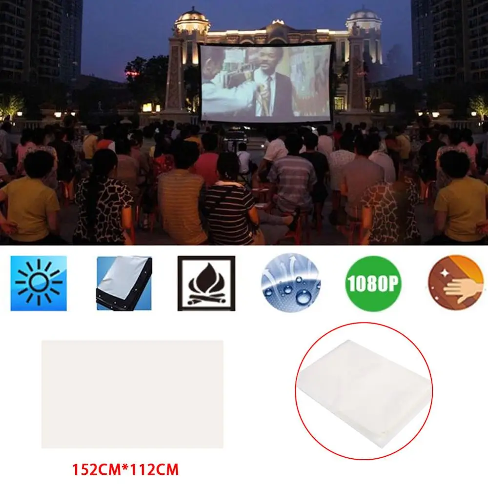 Sulankstomas Anti-raukšlėtis Nešiojamų Projektorių Projektorius konkrečių paprasta ekrano sulankstomas 74 cm Filmo Vaizdo Projektoriaus Ekranas