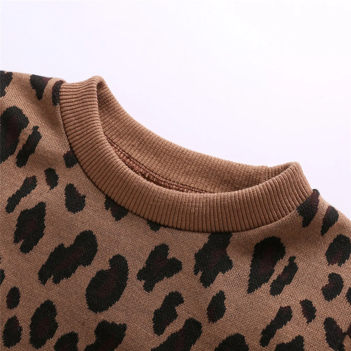 2020 0-5Y Atsitiktinis Bamblys Baby Berniukas ir Mergaitė Leopard Palaidinukė Viršuje Rudenį Nauji Elastiniai rankogaliai sugriežtinti ilgomis Rankovėmis Puloveriai Outwear