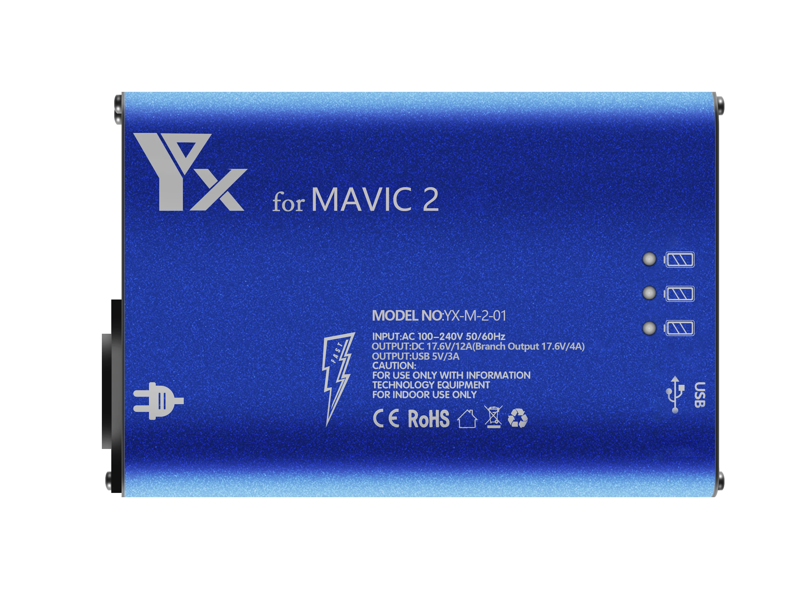 YX Mavic 2 Pro Drone Baterijos Įkroviklis 5 in1 Įkrovimo Centru, DJI Mavic 2 Zoom Pro Pažangi Automobilio Akumuliatoriaus Įkrovimo Adapteris
