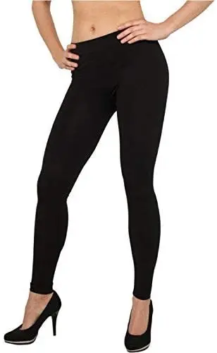 Fureinstore pora antblauzdžiai ultra-minkštas stiprių Moterų Sexy juoda Spalva Leggins šilumos pėdkelnės, kelnės už frie
