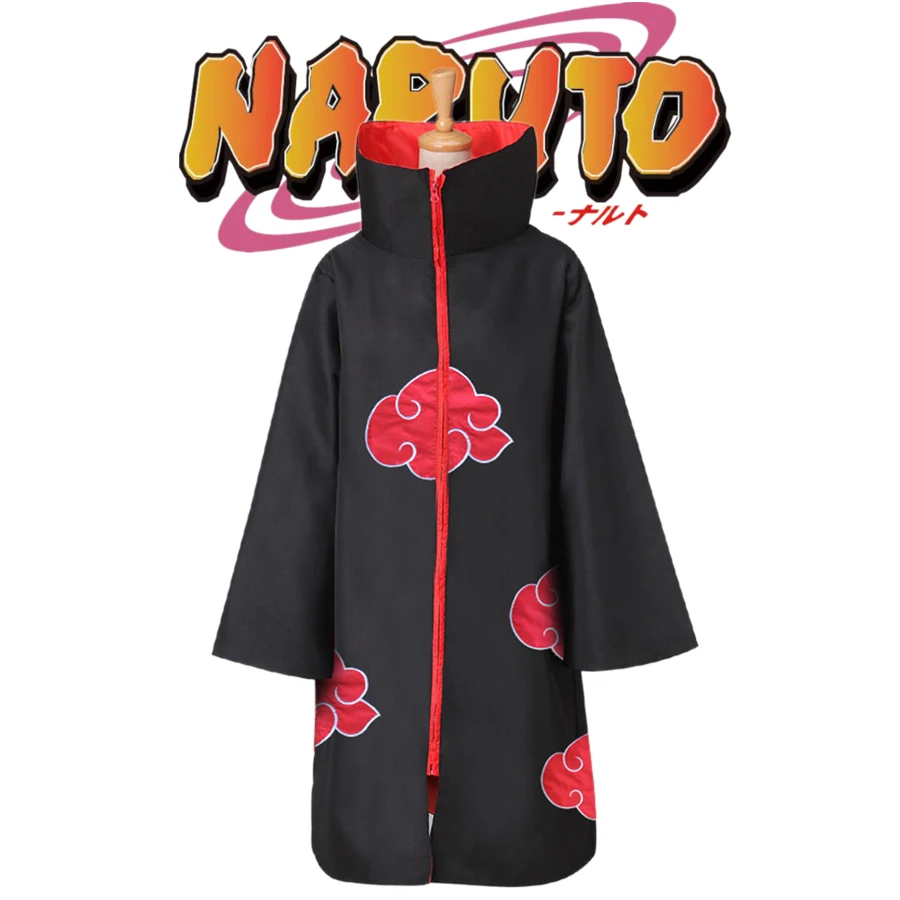 Naruto Cosplay Kostiumai, Naruto Sasuke Akatsuki Uchiha Itachi Apsiaustu, Hoodies Halloween Kostiumai, Plius Dydis