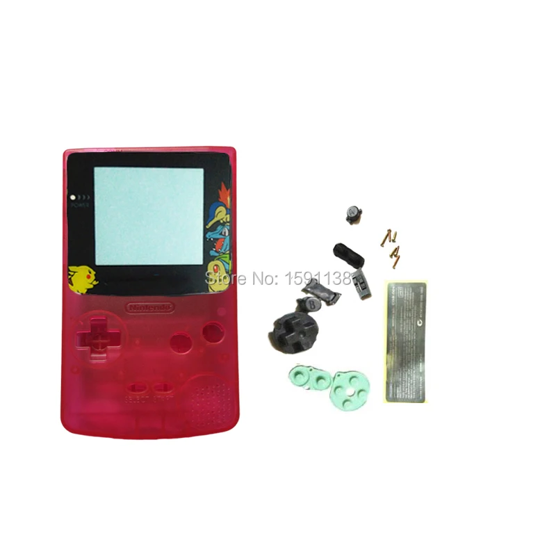 Naujas Produktas Animacinių filmų Objektyvas Aišku, Rožinė Spalva, Plastikinis Korpusas Case Cover Tinka GameboyColor GBCGB Berniukas Spalvų Žaidimas NintendoGBC Konsolės