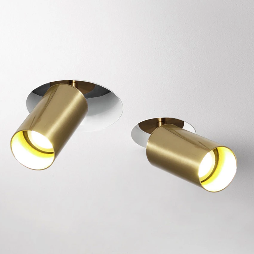 Šiuolaikinės Aukso LED Lubų Lempos Ištraukiama Veidrodėliai Priekinių žibintų Prekybos Vieta, Miegamojo Kambarį, Drabužių Parduotuvė Apdaila
