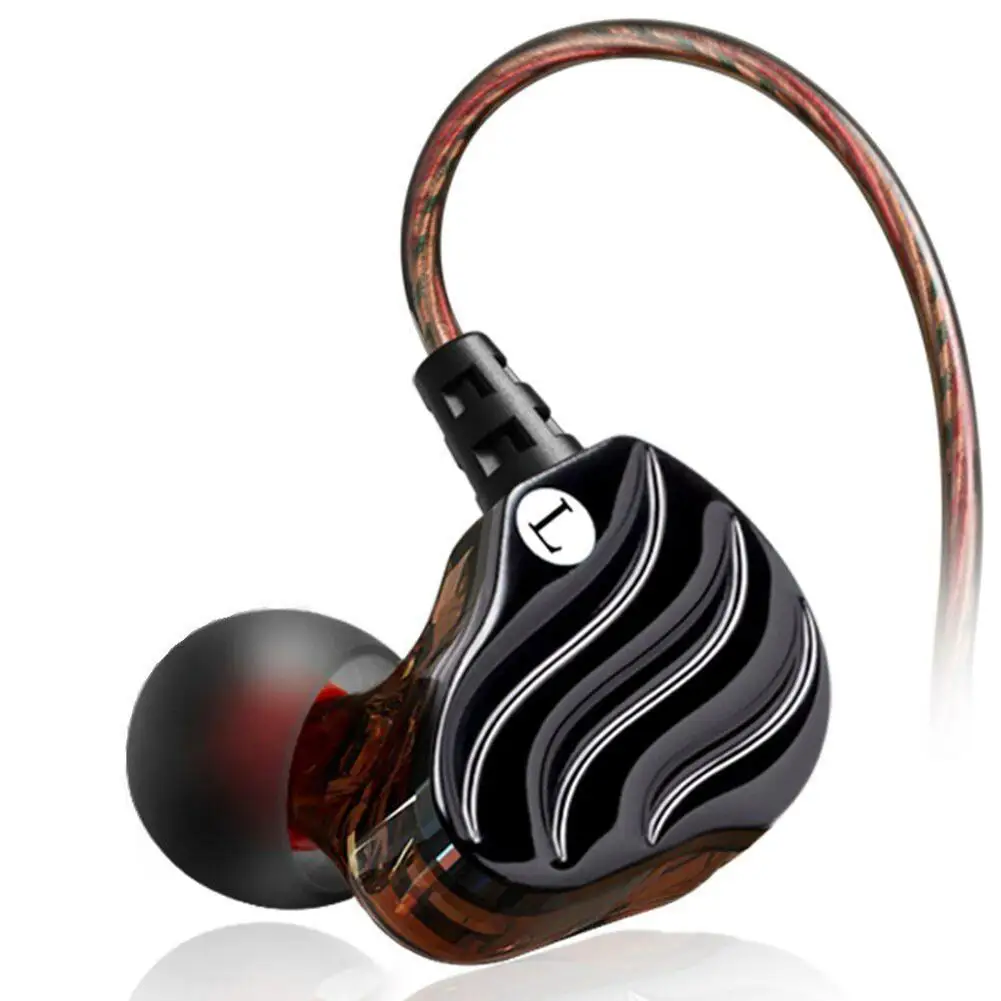 QKZ KD4 Laidinio Ausines In-Ear Bass HiFi Dual Vienetų, Ausinės Veikia Sporto Ausinių su Mikrofonu