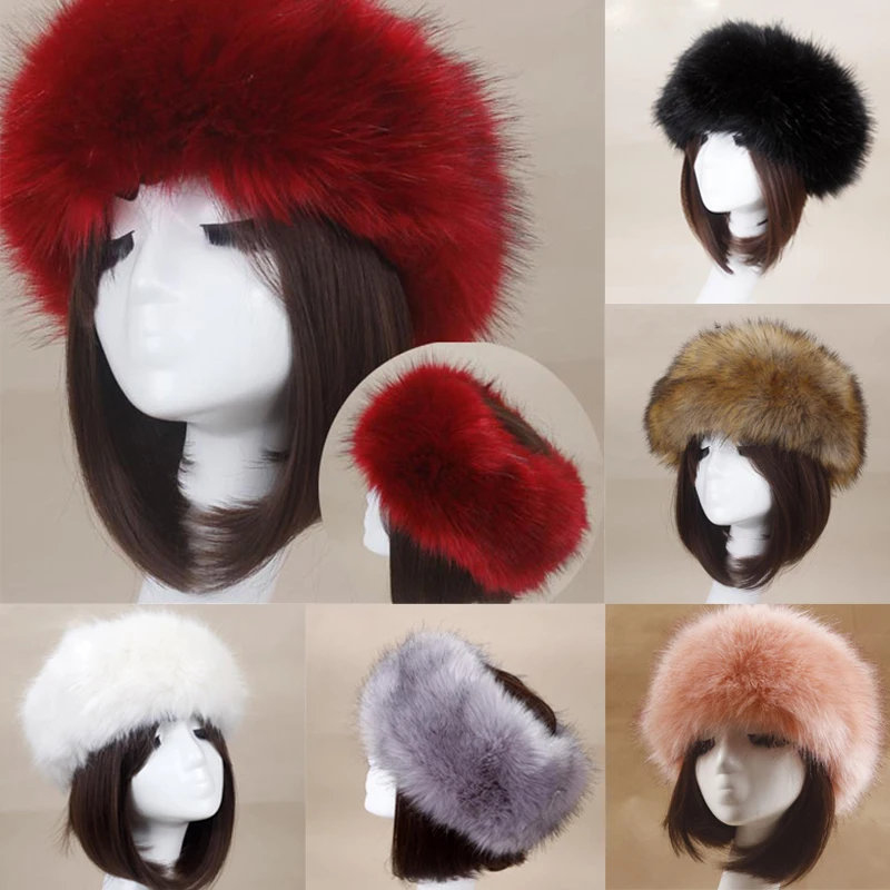 Moterų, Vyrų Rusijos Storas, Pūkuotas Kailio Kepurė Lankelis Skrybėlę Šiltas Ausies Šilčiau Slidinėjimo Klasikinis Karšto Skrybėlės