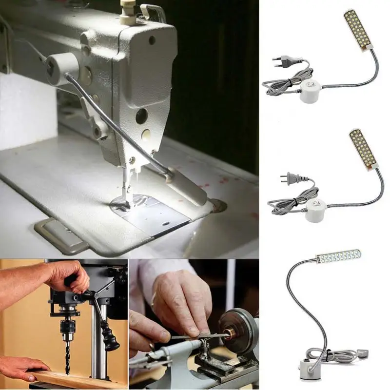 Magnetas Siuvimo mašina lempa stalo lempa su Lanksčia rankos 1.5 W JAV/EU Plug 30pcs, LED Lemputes, LED lempos,