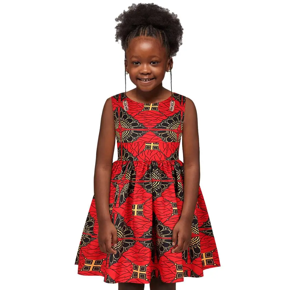 2021 Mados Afrikos Suknelės Mergaitėms 6-13 Metų Amžiaus Dashiki Spausdinti Rankovių Princesė Vaikams Apsirengti Amerikos, Afrikos Drabužiai