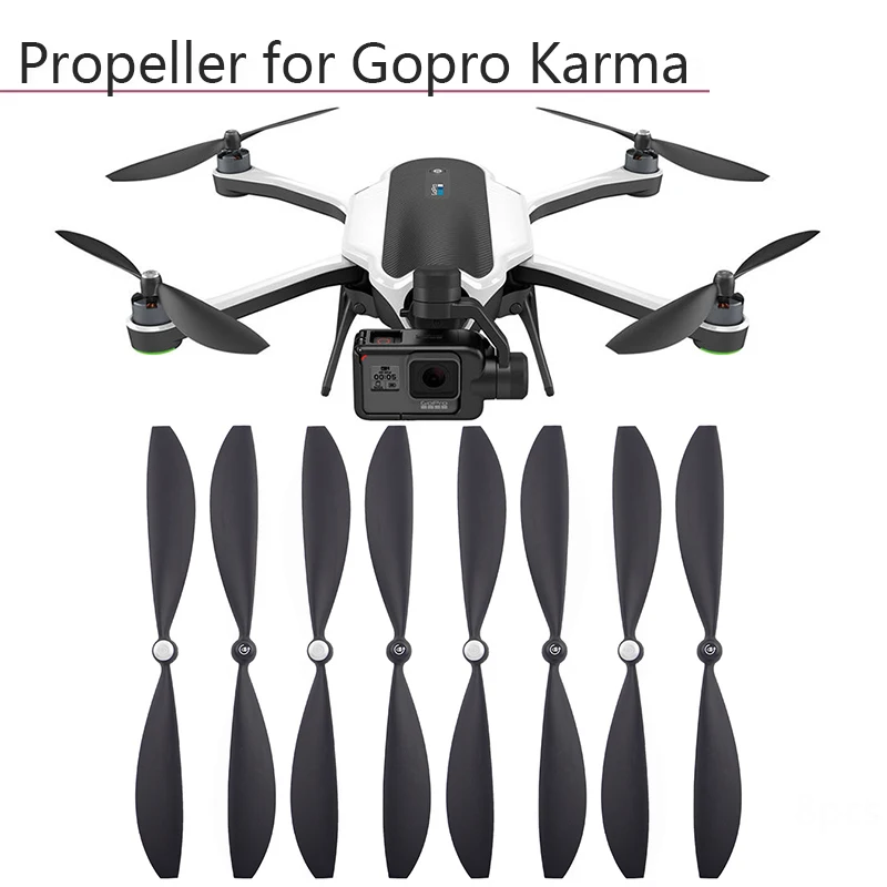 4 porų Pakeitimas Sraigtai CCW CW Rekvizitai Drone Greitai Išleidimo Sraigtas Peiliukai už GoPro Karma RC Quadcopter Priedai Rinkiniai