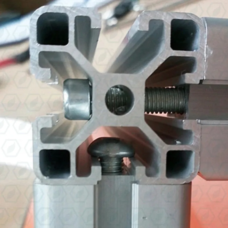 10 VNT M5/M6M8 vidinį ryšį iš pramonės aliuminio profilio detalės M5/M6M8 Šešiakampis lizdo galvute