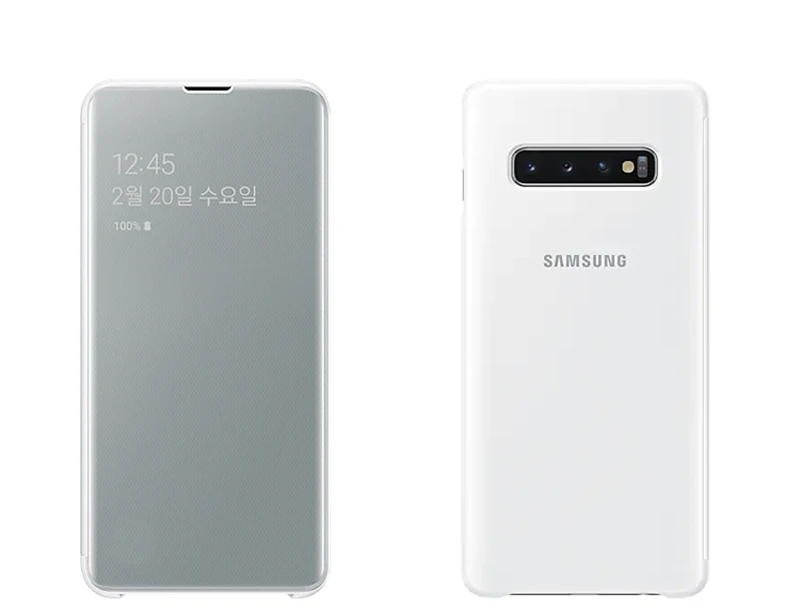 Originalus, Vertikalus Veidrodis Aiškiai Matyti, Telefono dėklas, Skirtas Samsung S10 X SM-G9730 S10+ S10 Plius SM-G9750 S10 S10e E SM-G9700 Telefono Dangtelį