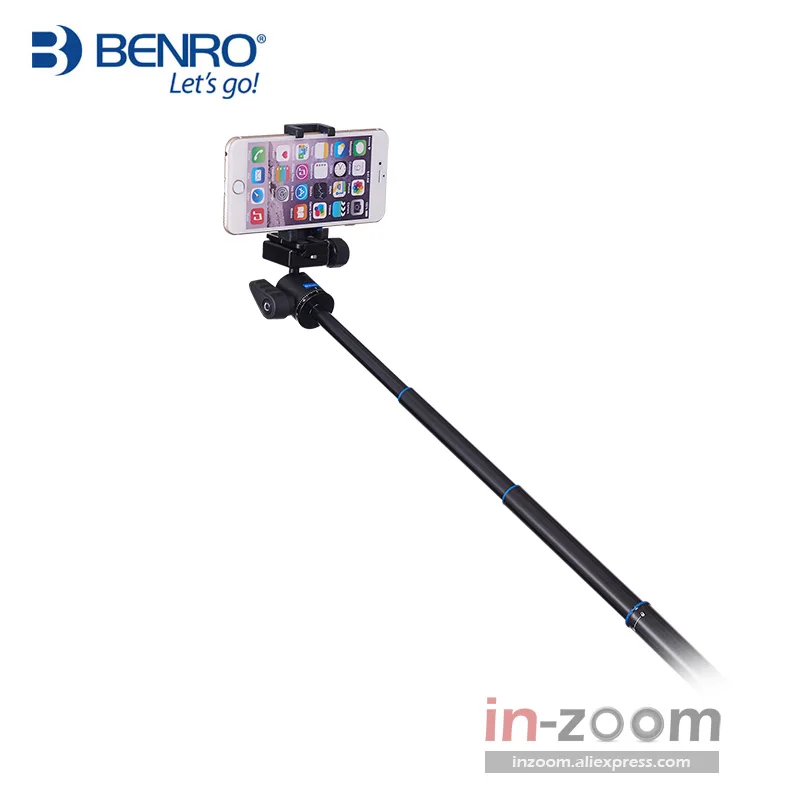 Benro IS05 Aliuminio Lydinio Trikojo Rinkinys Centras Stulpelyje Gali būti Selfie Stick Monopodzie išmaniųjų telefonų Mirrorless Fotoaparatai Oversea Sandėlyje