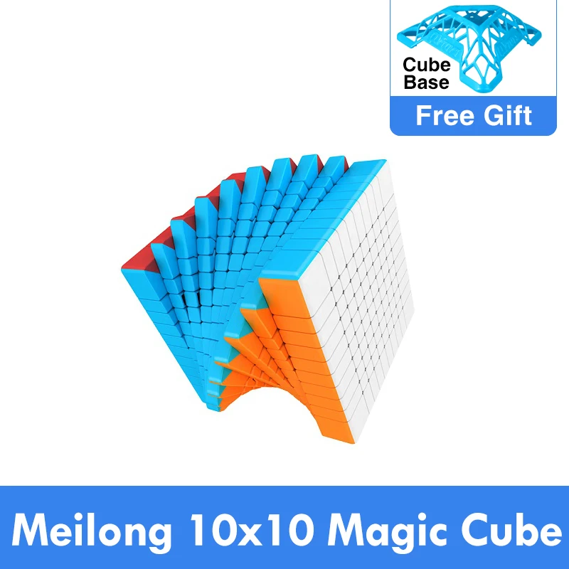Moyu Magija Galvosūkį Mofangjiaoshi 10x10x10 Meilong 10'x10 Speed Cubing profesinės Neo Cubo Magico aukšto lygio Žaislai Vaikams