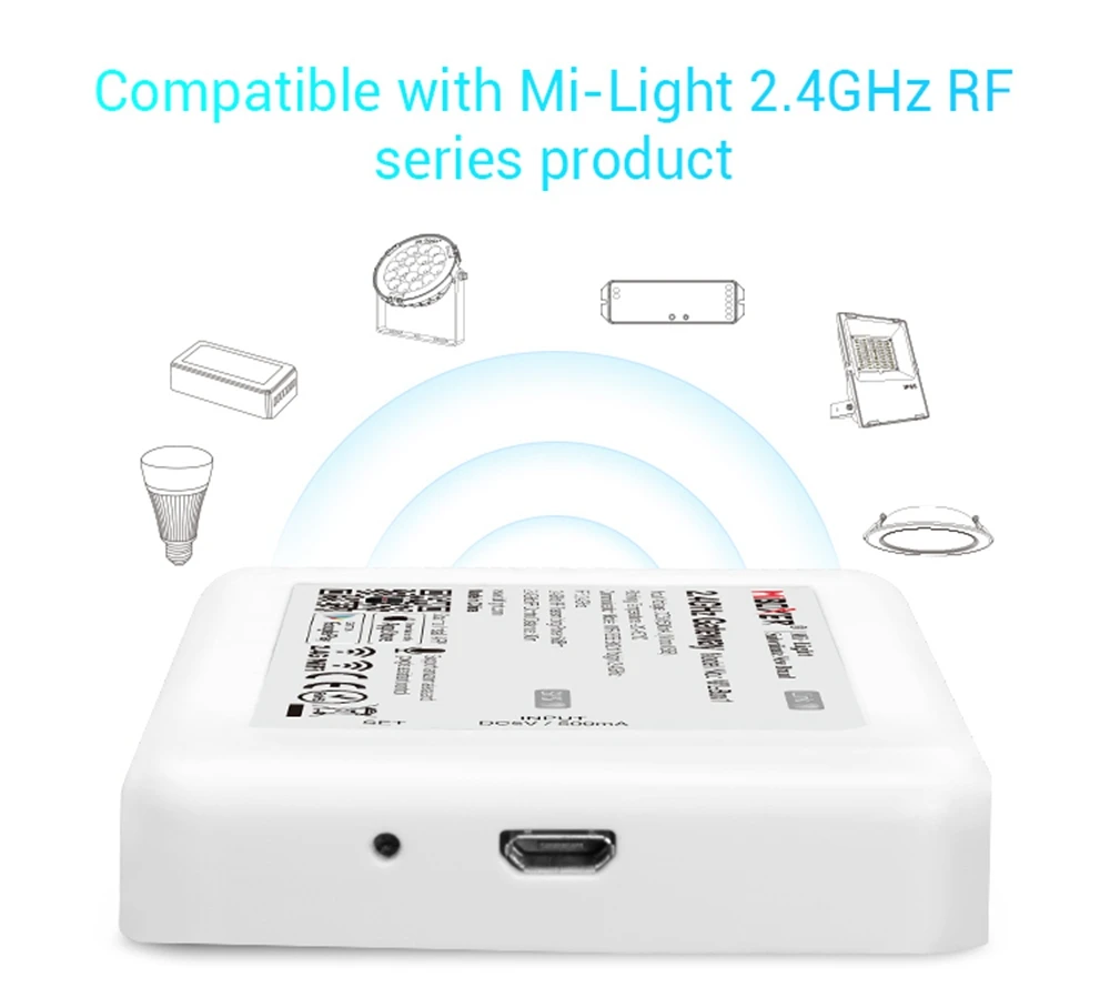 MILight iBox2 WiFi iBox Smart Šviesos DC5V 2.4 G WiFi Smart LED Šviesos Juostelės Modulis Valdytojas Mi Šviesos diodų (LED) Lemputės, Juostelės Žibintai