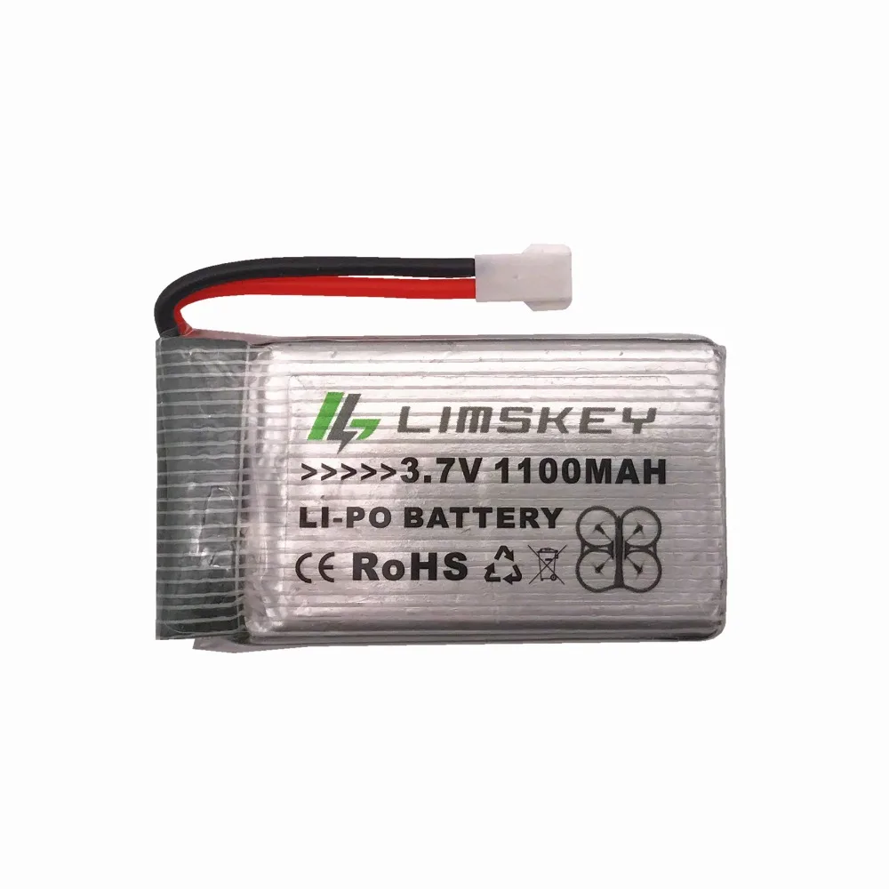 Limskey 3.7 V 1100mAH Lipo Baterija SYMA X5SC X5SW X5uw x5uc x5hw x5hc H11D H11C 3.7 V, 1100 mAH 25C iškrovos 903052