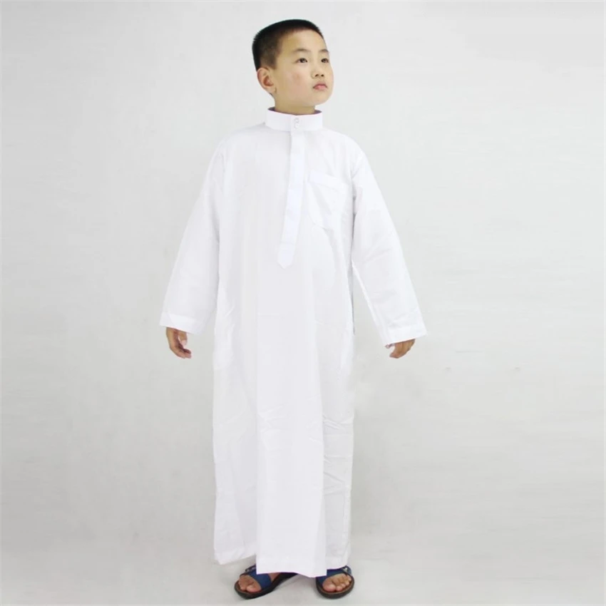 Vaikai Islamo Drabužiai Berniukams Jubba Thobe Musulmonų Berniukas Kostiumai, Chalatai Abaja Dubajus Arabų Drabužius Kaftan Eid Malda Thobe 30-52