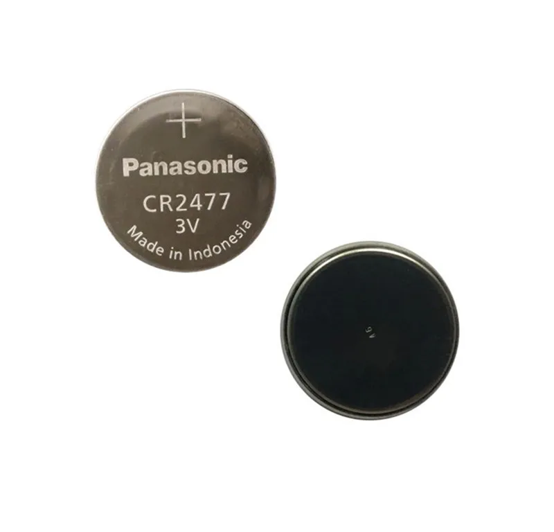 2vnt/daug Originalių Panasonic CR2477 CR 2477 3V Aukštos kokybės Aukštai Temperatūrai Atsparus Mygtuką Monetos Baterijos Elementų Baterijų