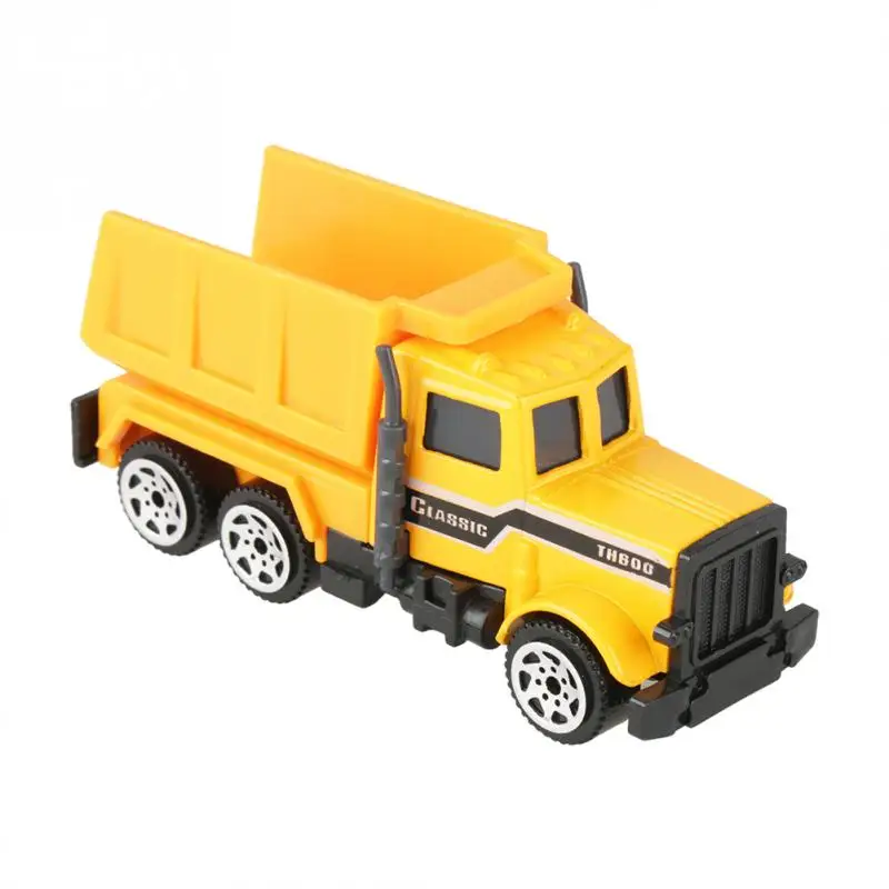 6Pcs/Set 1:64 Masto Mini Žaislų Automobiliai Lydinio, Plastiko Projektavimas Automobilių, Sunkvežimių Žaislo Traktoriaus Žaislas Mini Transporto priemonės Modelio, Dovana, Žaislai Vaikams