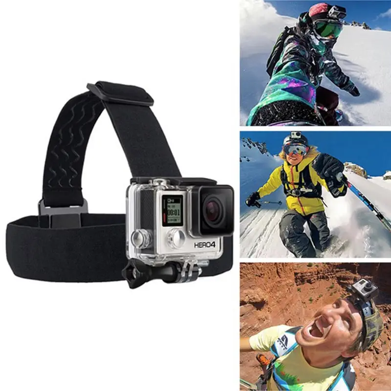 Elastinga Reguliuojami Diržai Galvos Dirželis Mount Diržas ir Krūtinės Diržas Mount Kit For 4K Sporto Fotoaparato Serija Veiksmų Fotoaparato Priedai