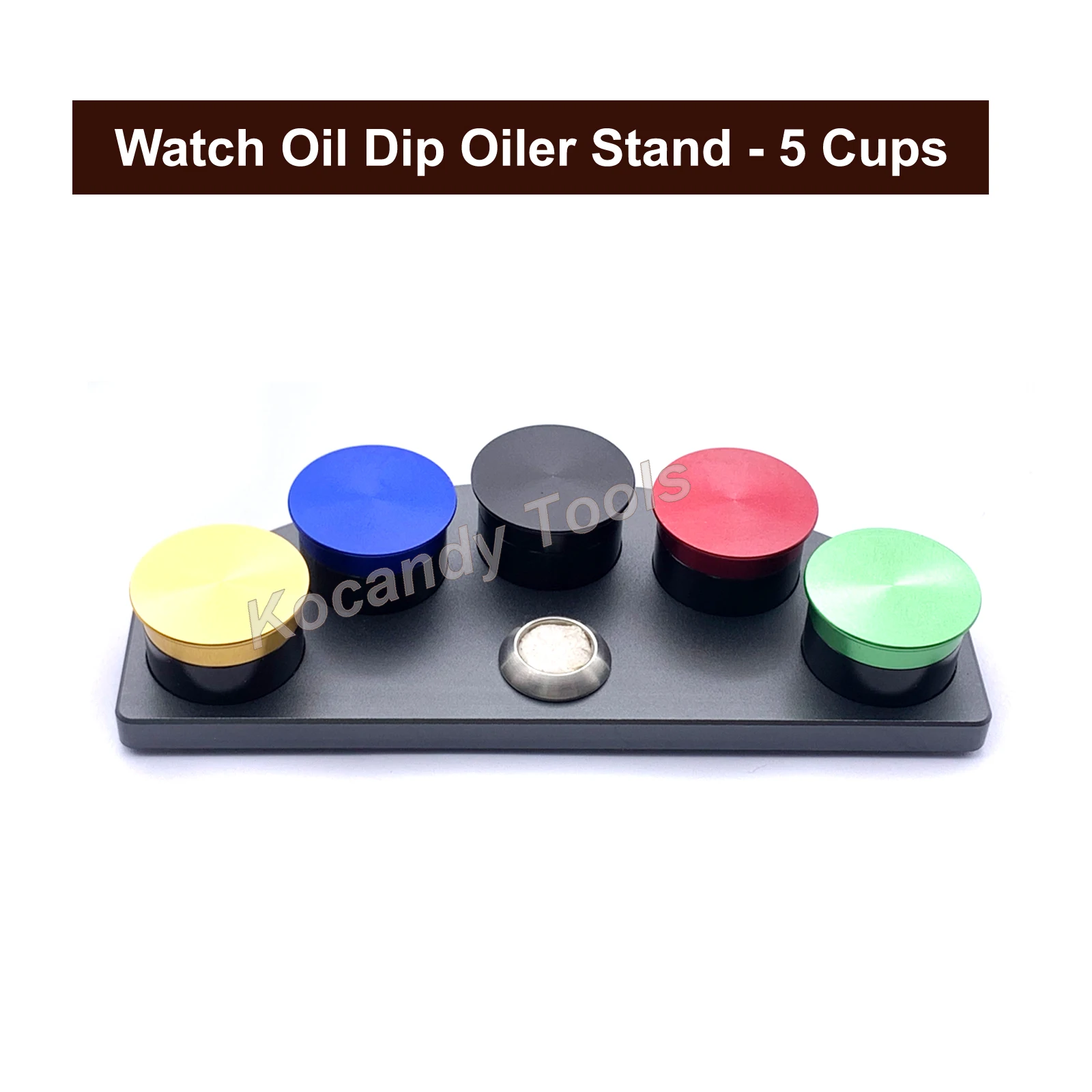 Žiūrėti Naftos Kritimo Oilerio Stendas, Lieto 5 Oilerio Patiekalai su Dangčiu Watchmaker Remonto Įrankiai