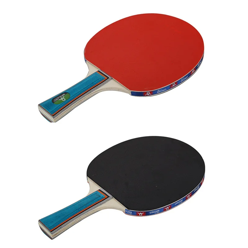 2 rakečių+3 kamuolius Profesinės anglies pluošto stalo teniso raketės su dvigubo veido spuogų-in stalo teniso gumos teniso raketės