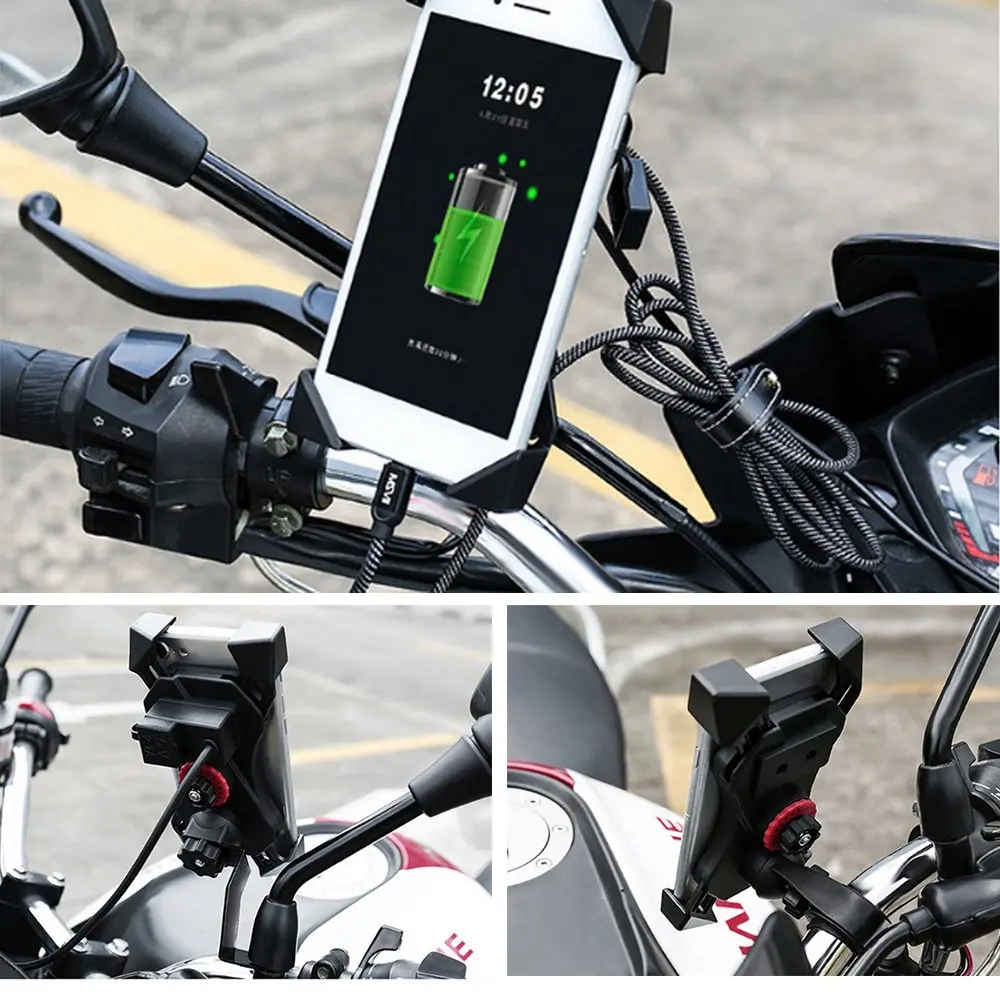 Motociklo universalus Telefono Turėtojas 360 Sukimosi Eagle Claw Dizaino mobiliųjų Telefonų Laikiklis Keturi Kampai Fiksuotas Dviračių Priedai