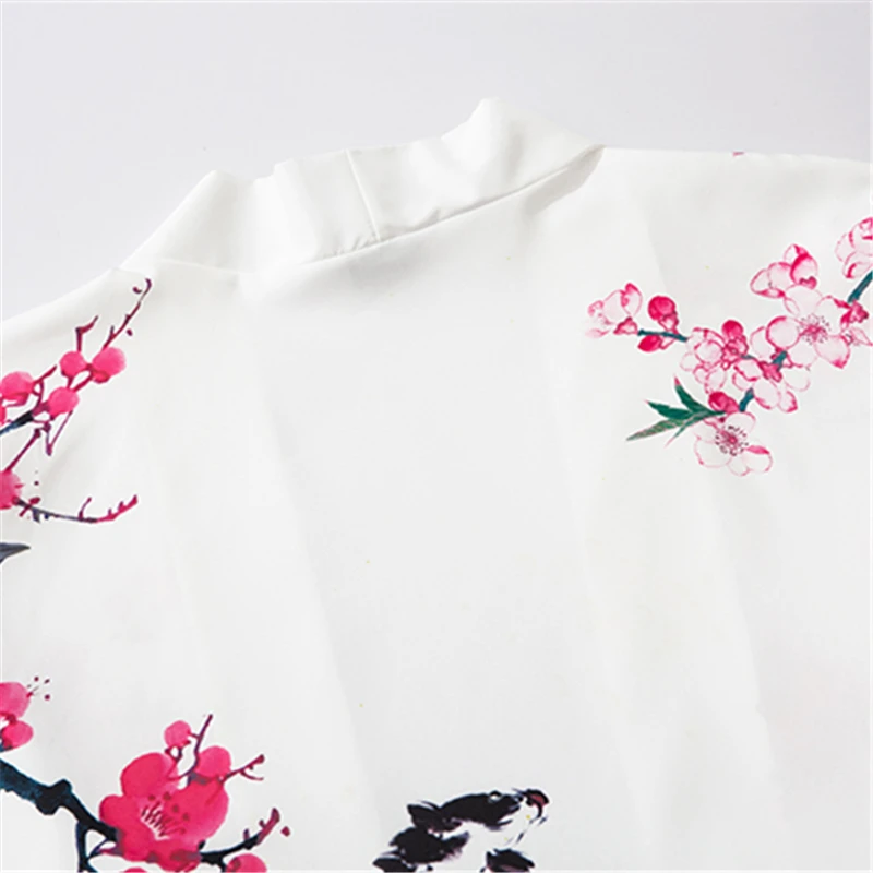 Bebovizi Kinų Stiliaus Lotus Karpis Spausdinti Kimono Moterų Megztinis Yukata Japonijos Streetwear Vyrai Laisvi Tradicija Poliesteris Drabužiai