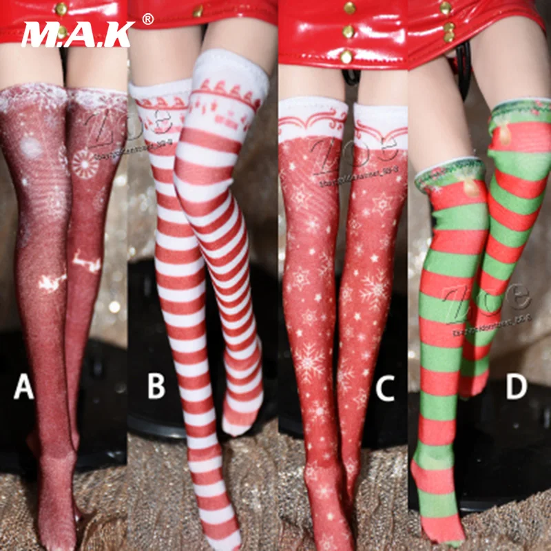 SANDĖLYJE 1/6 masto Moterų veiklos paveikslas aukštos kojinės TBleague Kalėdų Aukštos Kojinės tinka 12 colių moteriška figūra kūno