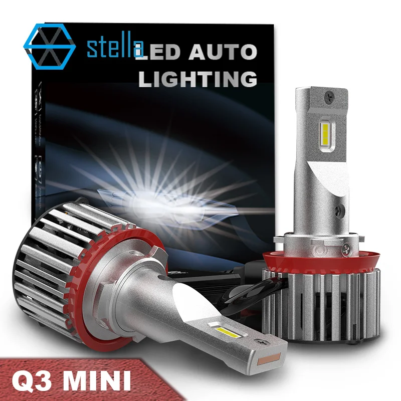 Stella H7, H11 canbus LED H8, HB4 ne klaida priekinis žibintas rūko žibintai H1 H4 9005 9006 LED diodų lempa auto 12V automobilio lemputes mažas dydis