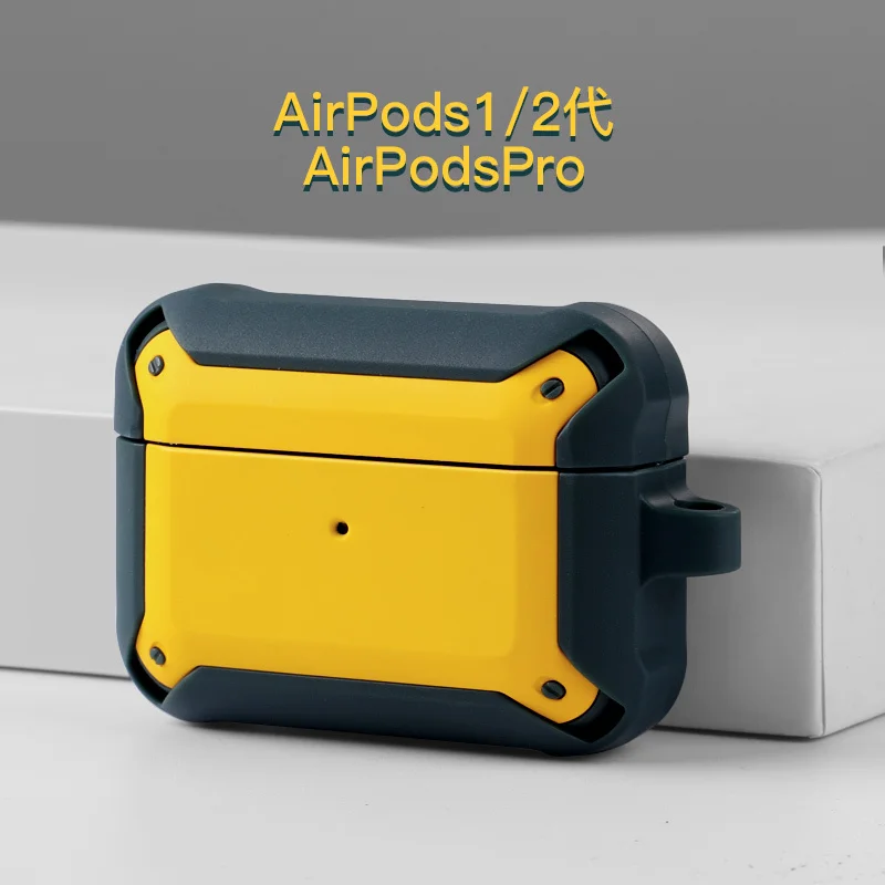 Atsparus smūgiams Ausinės Atveju Airpods Pro Atveju Silicio Šarvai Apsaugos Dangtelis Apple Air Ankščių 1 2 3 Priedai Ausinių Atveju