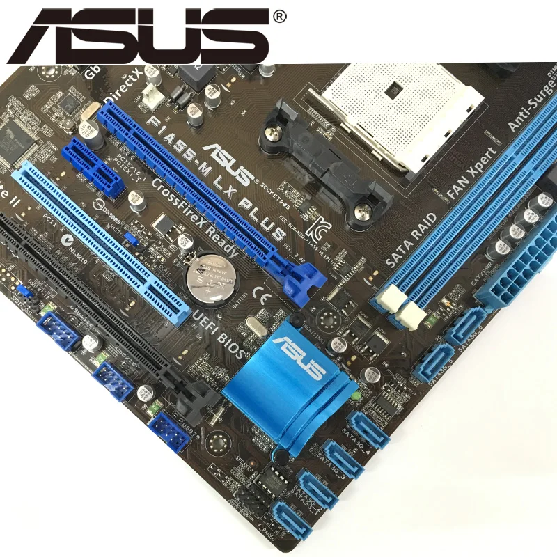 Asus Originalus F1A55-M LX PLUS Darbastalio Plokštė A55 Socket FM1 DDR3 32G A / E2 Originalus Naudojami Mainboard Parduoti