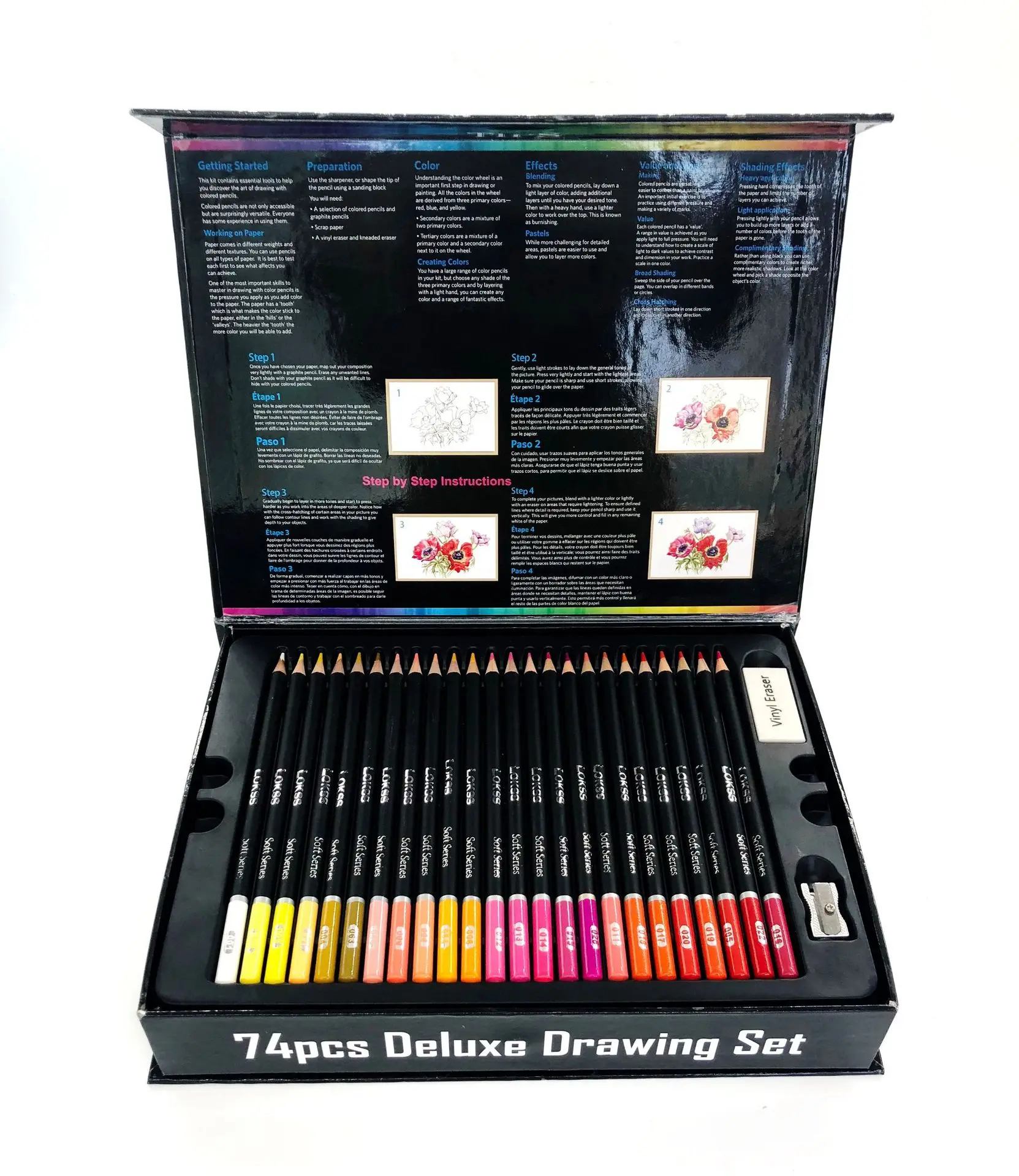 72 profesinės lapis spalvoti pieštukai naftos spalvų rinkinį pieštukų chilren piešimo kreidelės