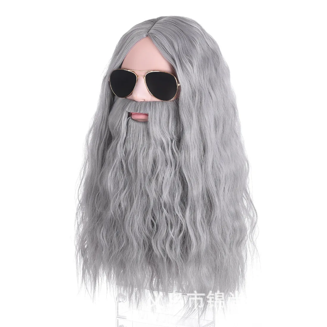 Helovinas Mens Gandalf cosplay perukas vedlys pilka plaukų Albus Dumbledore vaidmuo žaisti perukas ir barzda rinkiniai kostiumai