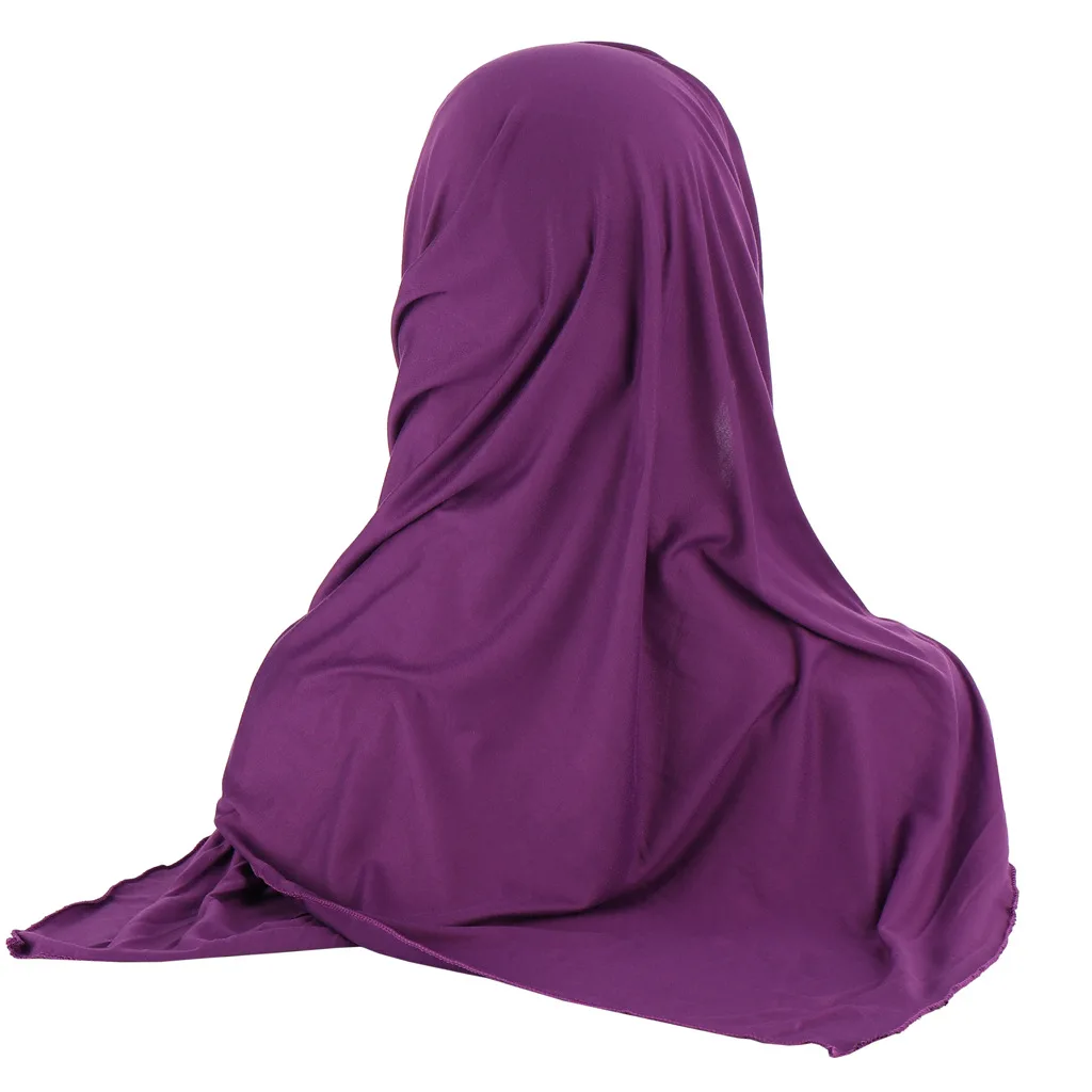 Naujų Spalvų Kratinys Kaktos Skarelė Musulmonų Lady Medvilnės Momentinių Hijab Skaros ir Apsiaustas Femme Nešioti Priedai