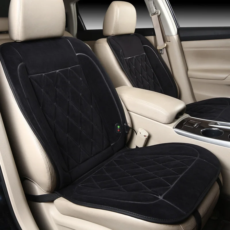 Viena/pora 12v/24v elektrinių automobilių šildomos sėdynės apima,universalus žiemos masažas automobilio sėdynės,šildomos pagalvėlės išlaikyti šiltas pagalvėlės