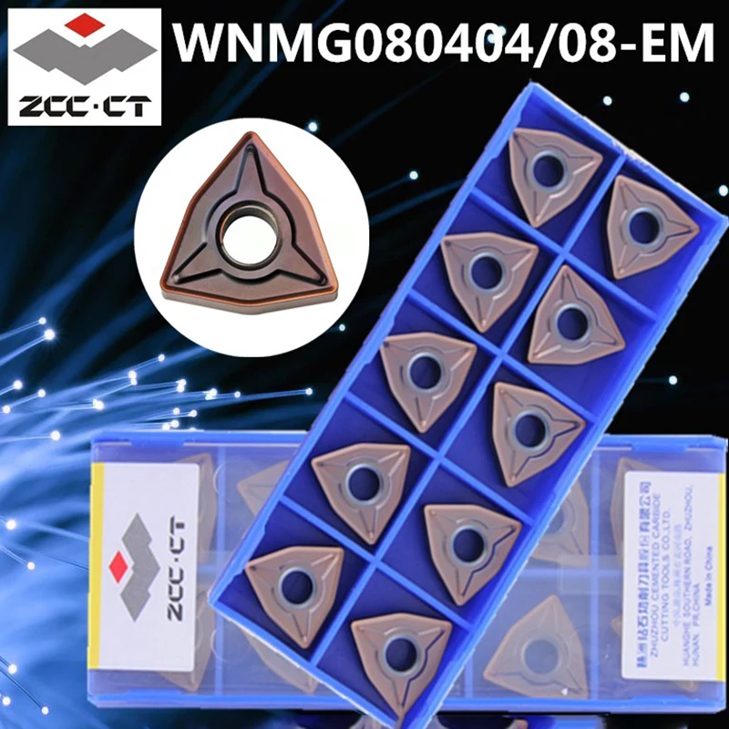 Originalus ZCC WNMG080404 WNMG060408 EM YBG205 karbido įdėklai WNMG080408 WNMG 060404 staklės, tekinimo įrankiai, naudoti nerūdijančio plieno