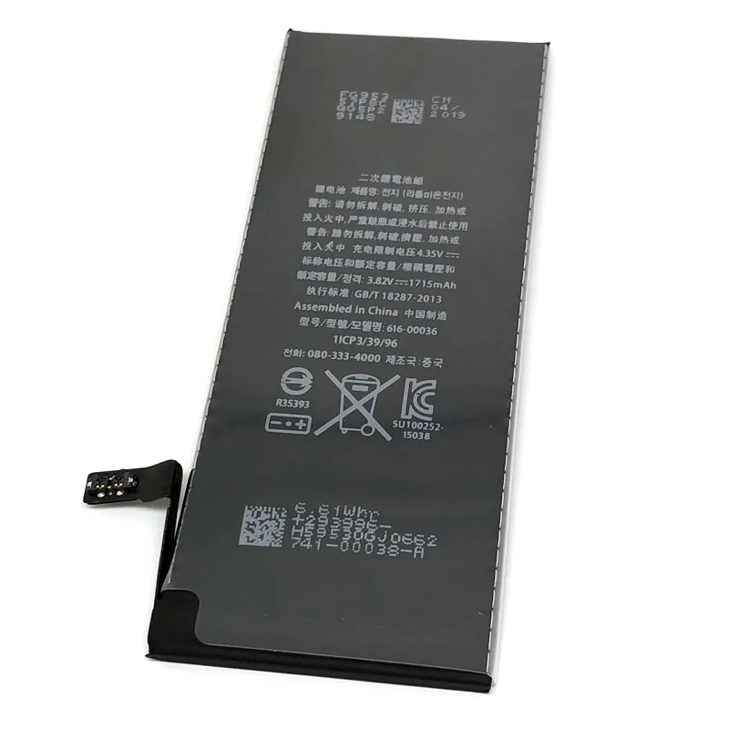 6S naujų 0 ciklo antspaudas oem didelės talpos mobiliojo telefono baterija apple iphone 6S 6 S iphone6S baterijų bateria daug