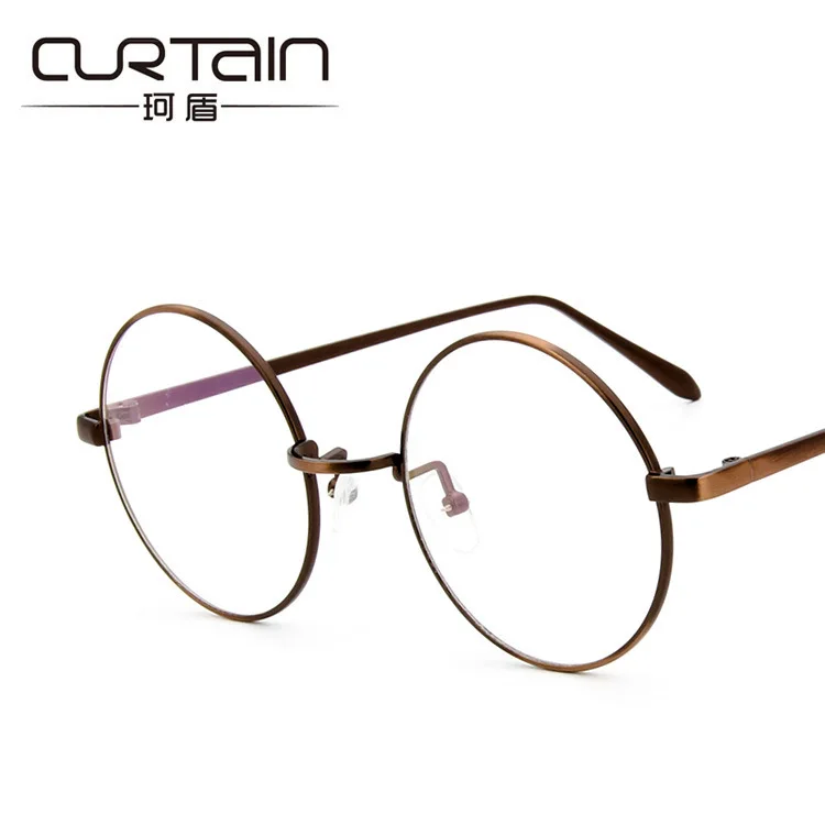Harajuku stilius atkurti senovės būdų metalo hipster stiklo rėmo apvalus langelis butas objektyvas trumparegystė akinius 8890 vyrams ir moterims