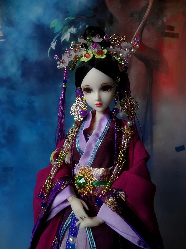 Kolekcinių Kinų Senovės Lėlės 32cm Tradicinį Rytietišką BJD Doll Su 12 Sąnarių Kilnojamojo Yang GuiFei Serijos Mergina Žaislai, Dovanos