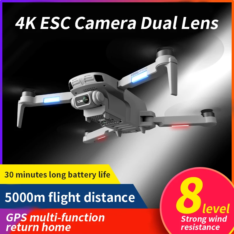 2020 Naujas F8 rc Drone GPS 5G 4K vaizdo Kamera Profesionalių Vaizdo Perdavimo Brushless Variklio, Sulankstomas Quadcopter Dron VS SG906 pro