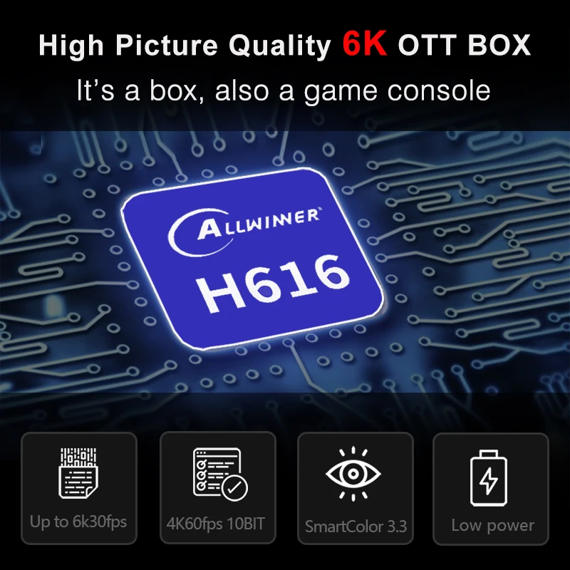 2020 H96 MAX H616 Android 10.0 TV Box 4G 64G 6K 3D Media Player 2.4 G 5.8 G WIFI LEMFO Set Top Box