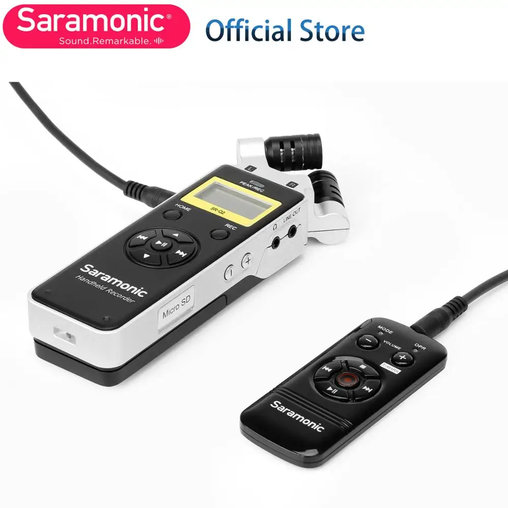 Saramonic SR-Q2 Nešiojamą Stereo Garso įrašymo su Built-in Stereo X/Y Mikrofonas & LCD Ekranas Vaizdo įrašų, filmų kūrimas, Transliacija
