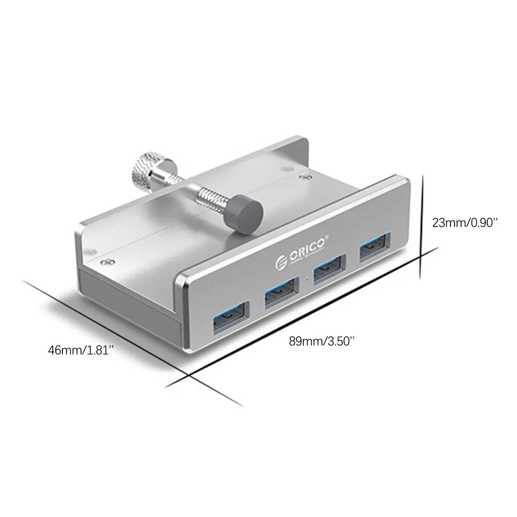 ORICO Aliuminio 4 Prievadai USB 3.0 Įrašo tipo CENTRU Desktop Laptop Įrašą Asortimentą, Snap-on Plėtra Multi-interface Hub