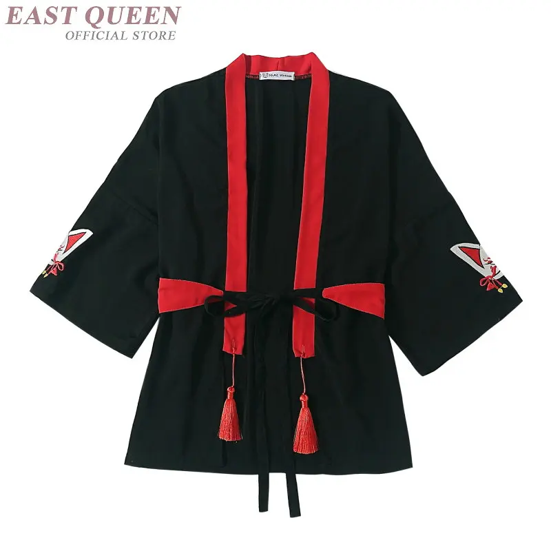 Yukata moterų Kimono megztinis marškinėliai harajuku kawaii stiliaus Kimonos moteris 2019 palaidinė obi haori Japonijos streetwear AE006
