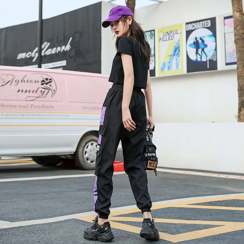 Moterų Mados Naujų Krovinių Kelnės Rudenį Juoda Raišteliu Kulkšnies Ilgio Kelnės Moterims Atsitiktinis Streetwear Poilsiu Kelnės Sweatpants
