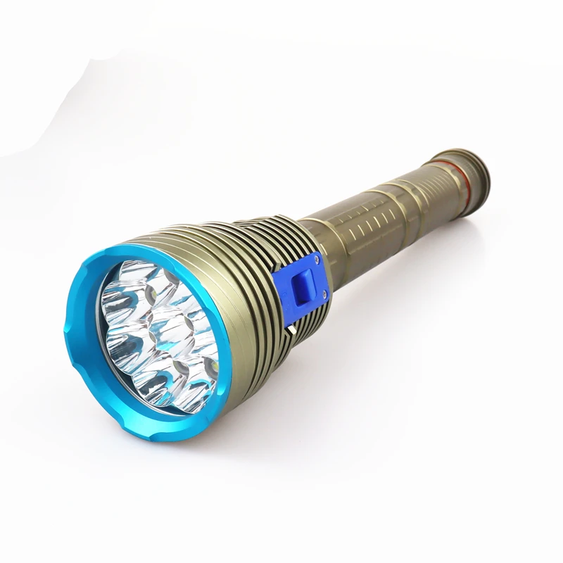 9*XM-L2 LED Nardymo Žibintuvėlis 7000lm Galingas Profesionalus Scuba Diver nardymo lempos, Povandeninis Žibintuvėlis 18650 26650 USB įkroviklis