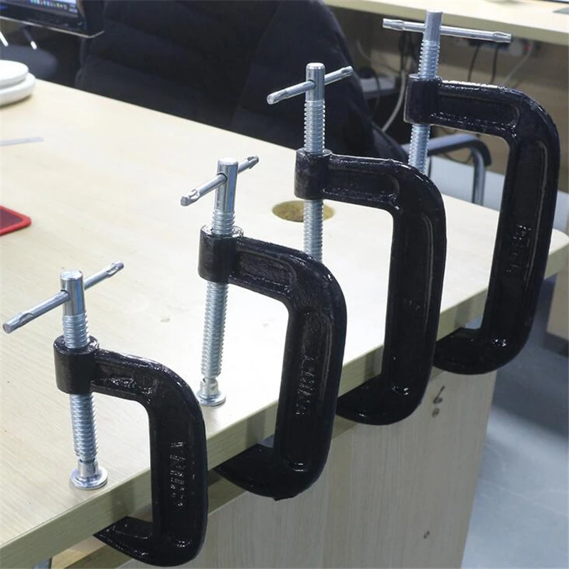 Naudinga G-profiliuota Medienos apdirbimo Apkabos Tvirtinimo Įtaisas Reguliuojama DIY Stalių Dalykėlių Sunkiųjų G Apkabos, Namuose Įrankiai