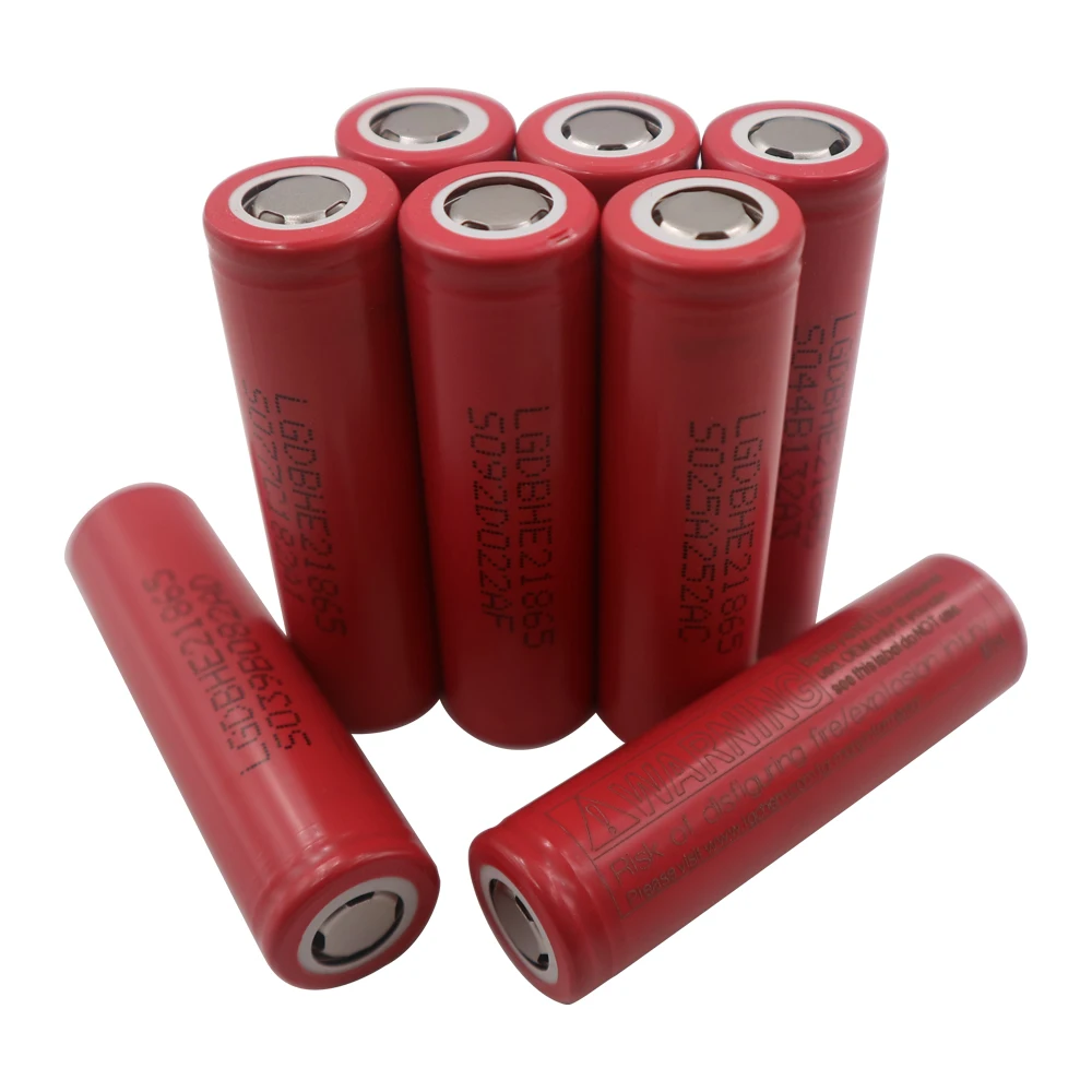C&P LGDBHE21865 cell baterijos 2500mAh 3 gabalus INR18650 Ličio jonų 3,6 V 2.5 Ah didelės galios baterijos elementų išsikrovimo lygis 20A