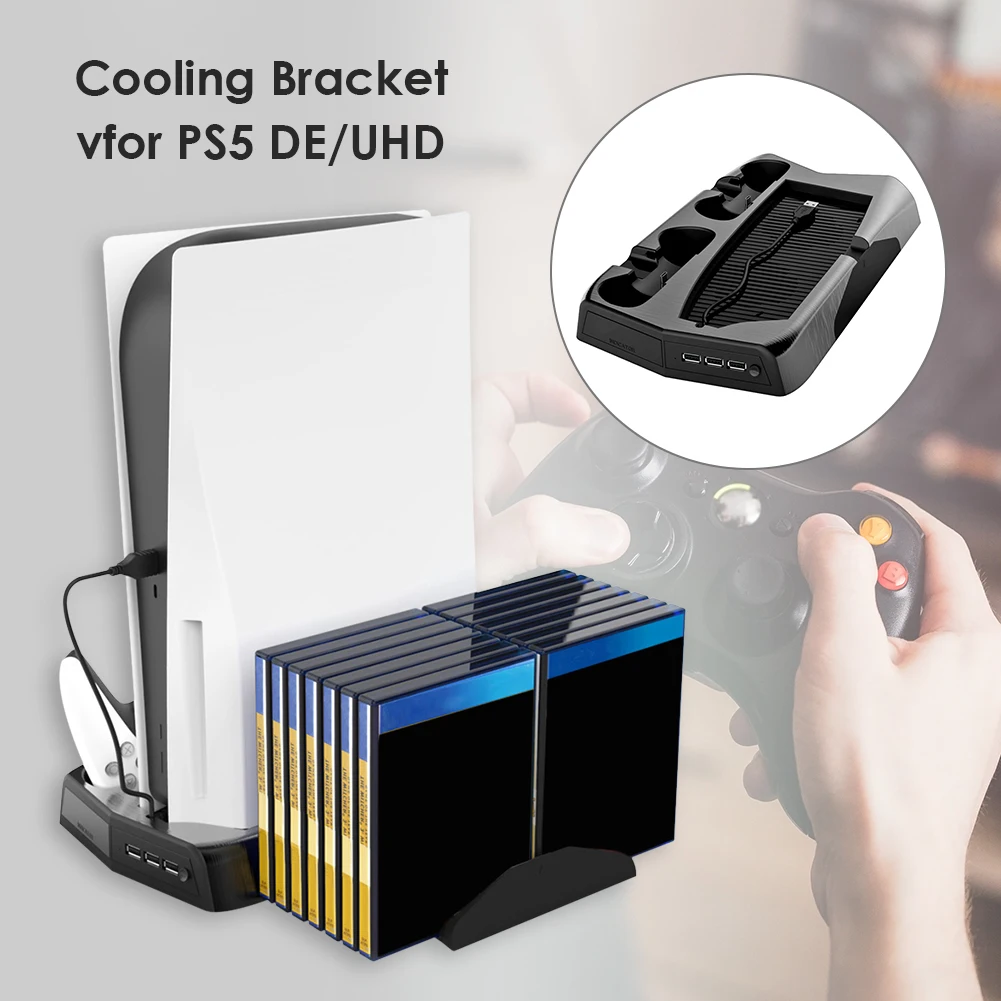 Namų ūkio Vertikalus Aušinimo Stovas Kompiuterio paruošimas Saugos Dalys PS5 /Digital Edition Įkrovimo Stotis DualSense