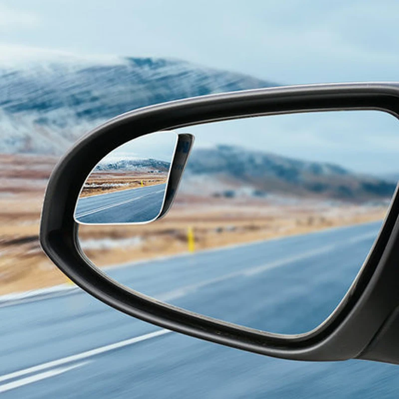 Automobilių Reguliuojamas aklojoje Veidrodžių Frameless HD Stiklo Kampas Apvalios Išgaubtos automobilių Stovėjimo aikštelė Papildomas Galinio vaizdo Veidrodis, Automobilių Reikmenys 2VNT